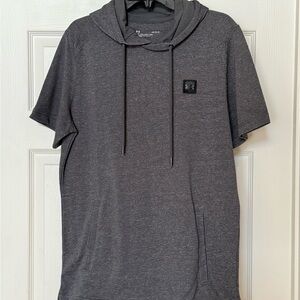 LG Men's Dark Gray Short Sleeve Hoodie
